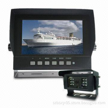 Car Rearview System with 7-inch Waterproof Monitor and Rearview Cameras